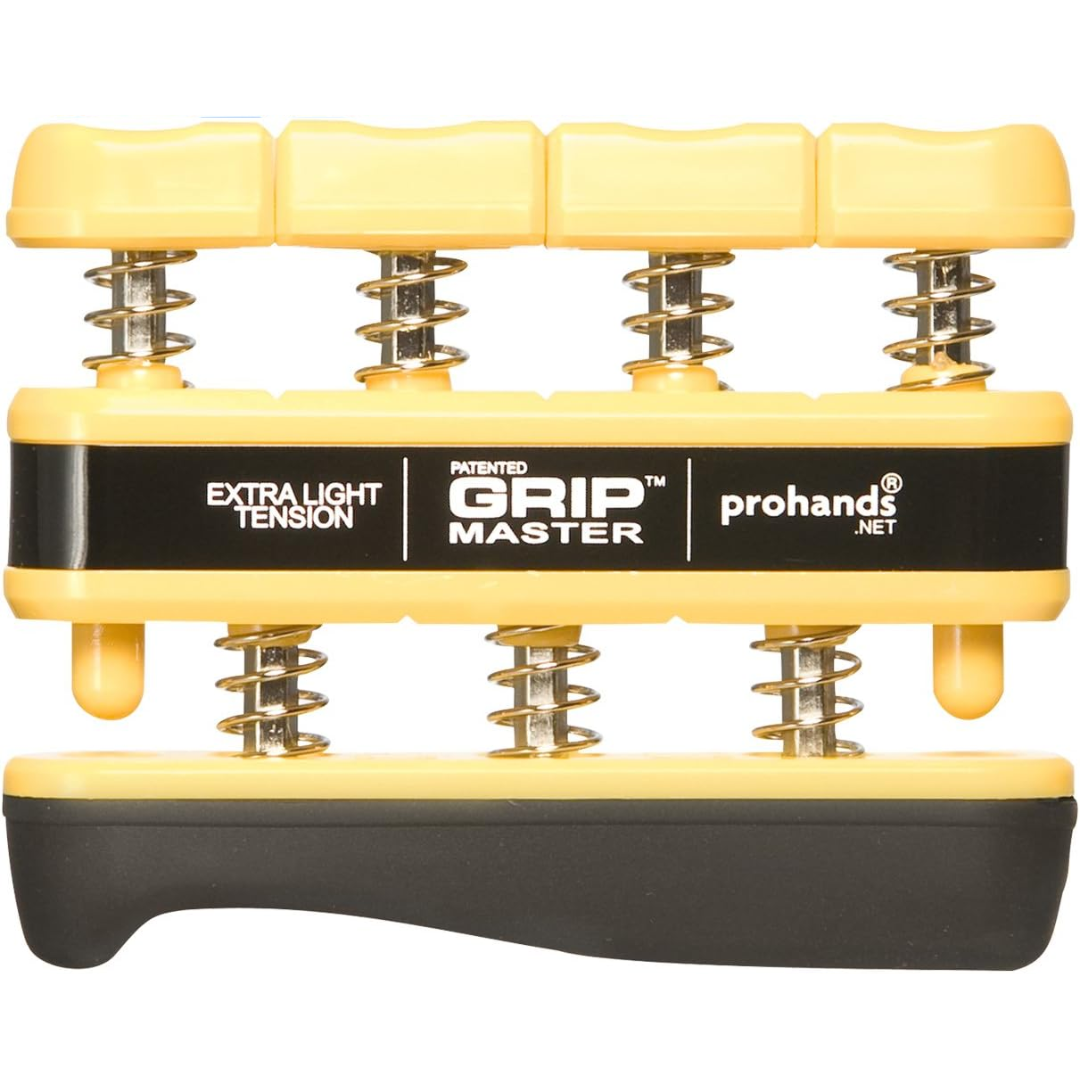 Hand Grip Strengthener - Finger Exerciser (Spring Loader)-Yellow - Extra light tension-Nora Luxe