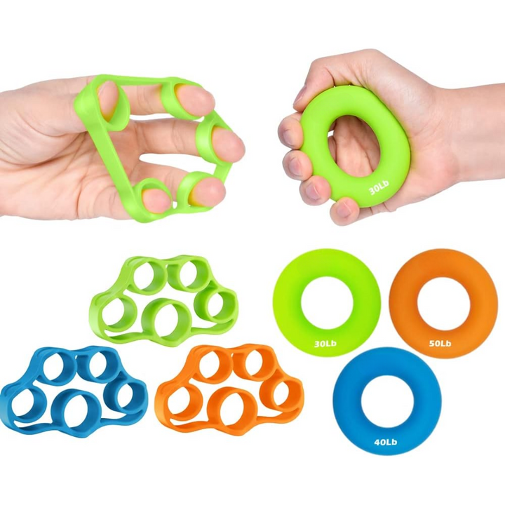 Hand Grip Strengthener Set (6 Pieces)-Hand grip amplifier-Nora Luxe