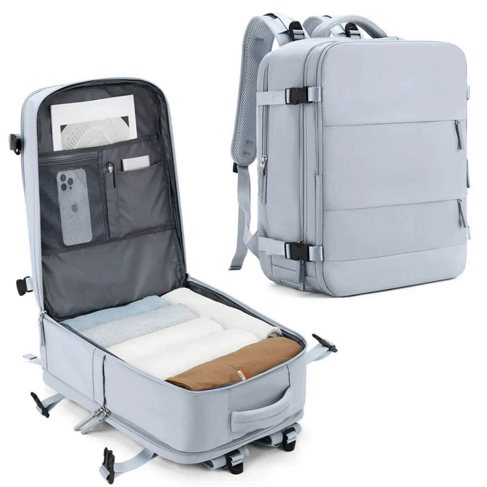 Hand luggage suitcase with Spacious Capacity - TravelMate-Blue-Nora Luxe