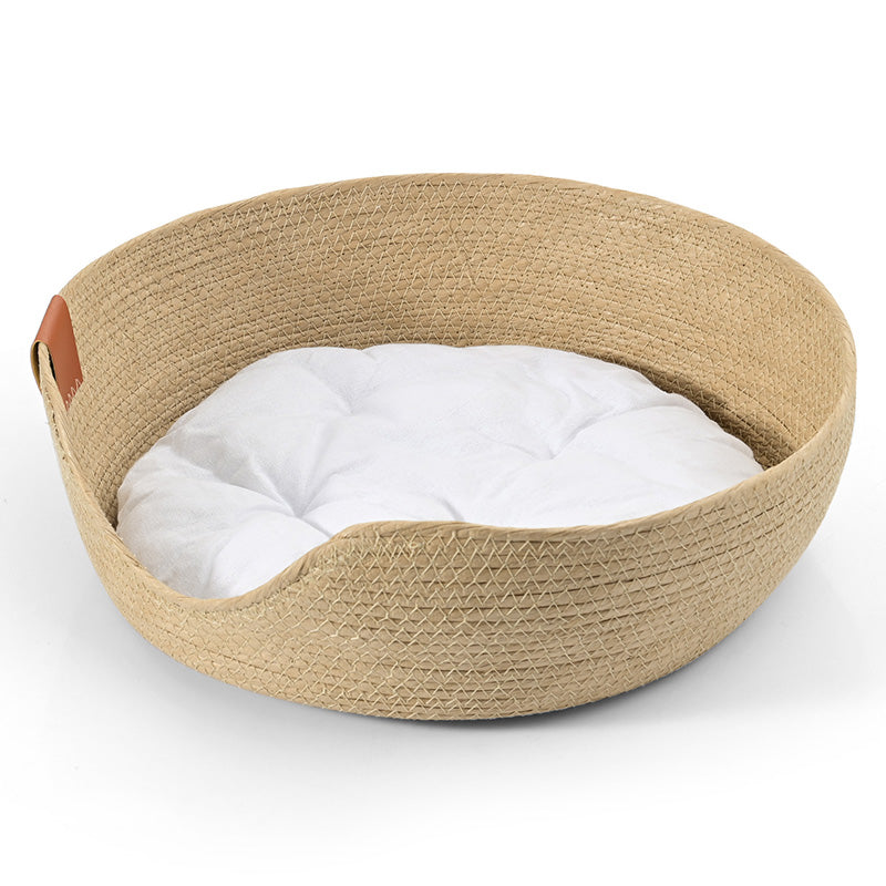 Handmade Comfortable Bed for Cats - LuxeSnooze-Cradle + white bed-S-Nora Luxe