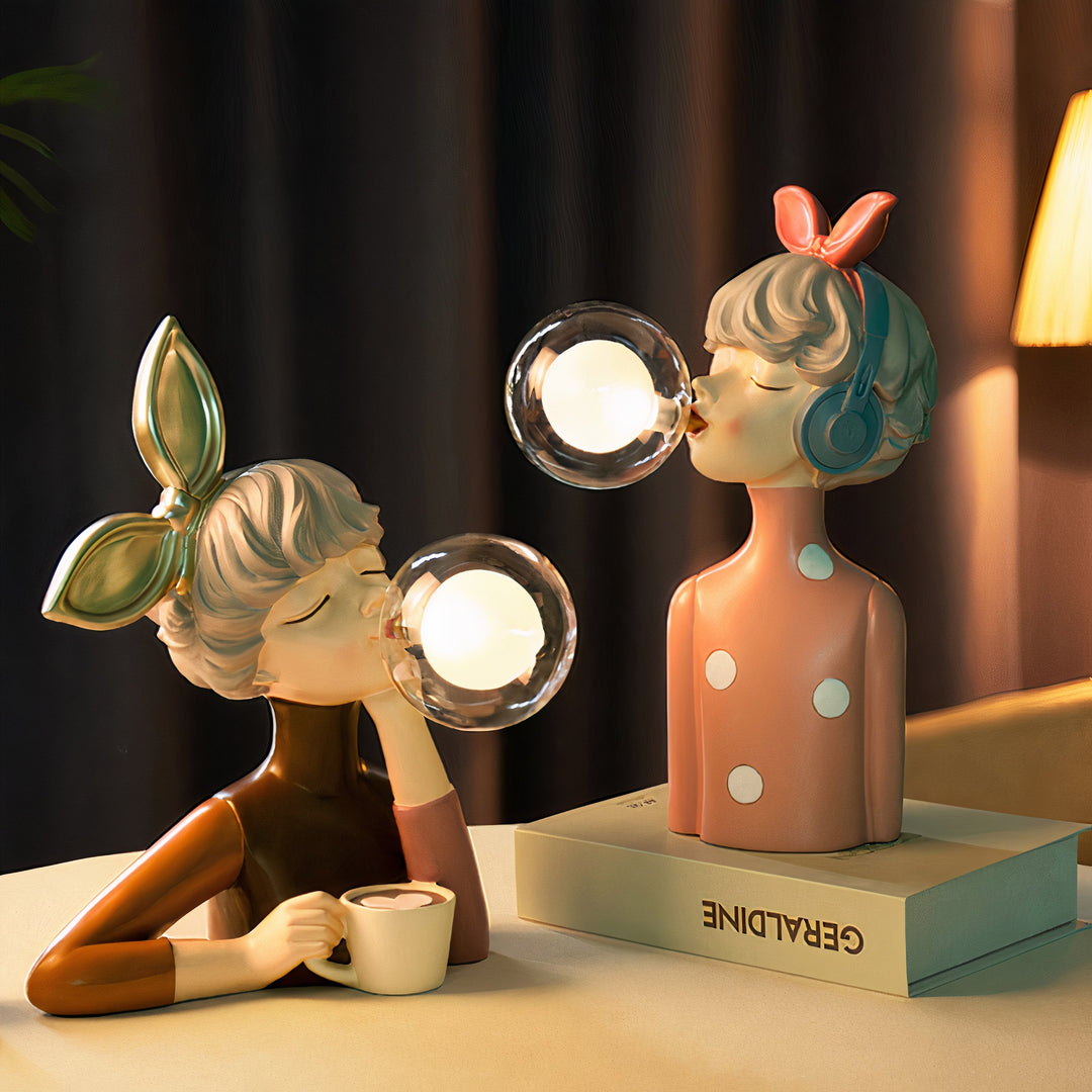 Handmade Table Lamp - CraftGlow-Lily-Nora Luxe