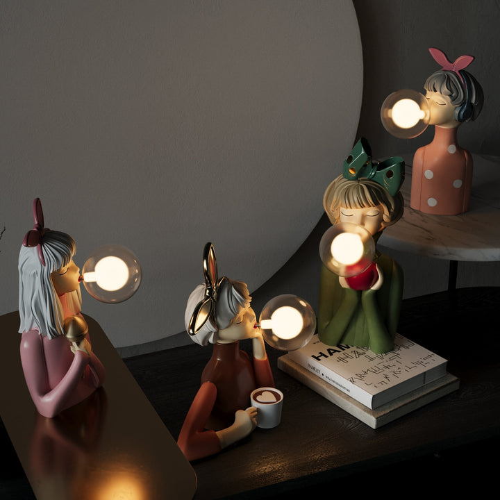 Handmade Table Lamp - CraftGlow-Lily-Nora Luxe
