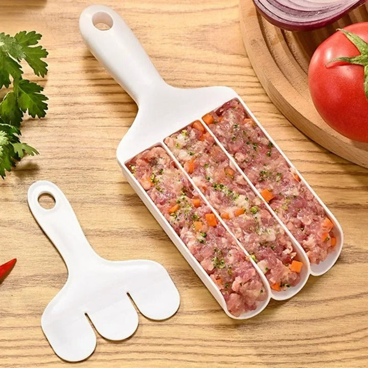 Handy Dumpling and Meatball Maker - DumplingCraft-3 rows-Nora Luxe
