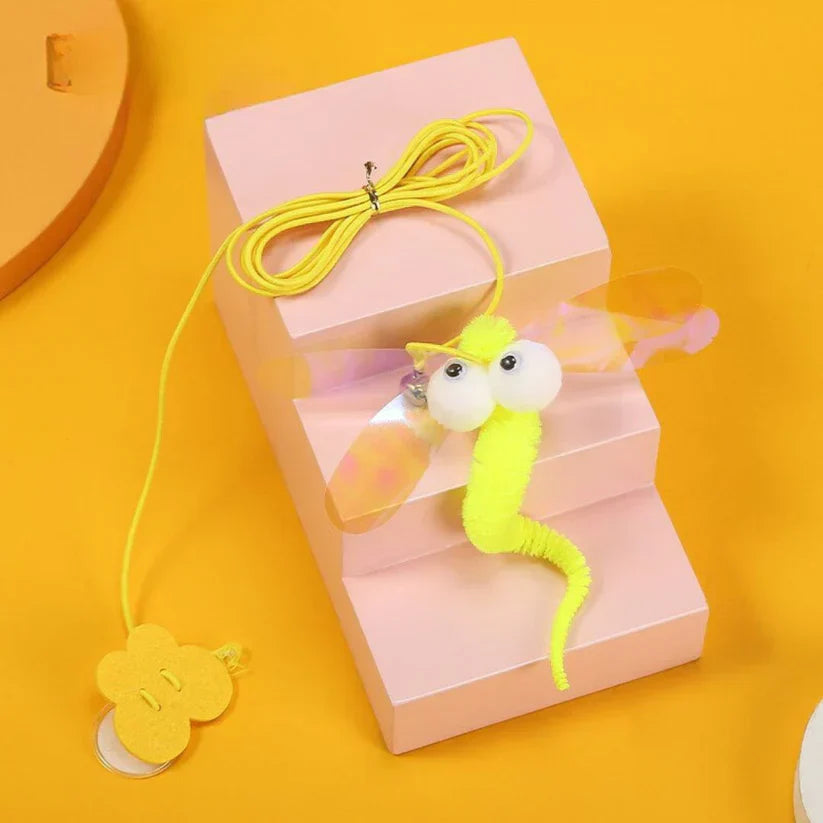 Hanging Cat Toy - PlayfulPounce-Dragonfly-Nora Luxe