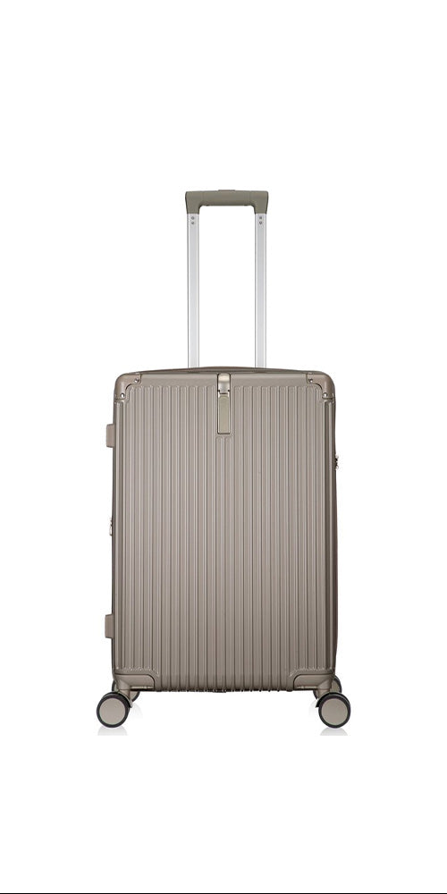 Hard case suitcase with extras – Mykonos-Gray-S (39 L)-Nora Luxe