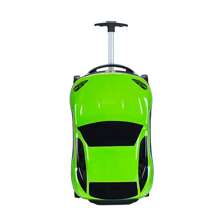 Hard-shell children's suitcase with car design – Turin-Green-Nora Luxe
