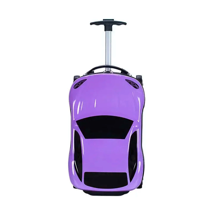 Hard-shell children's suitcase with car design – Turin-Purple-Nora Luxe