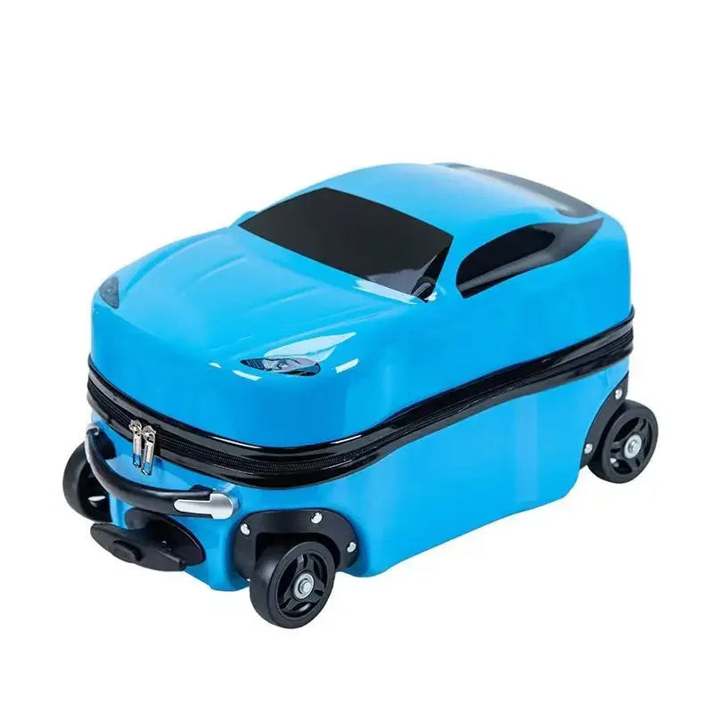Hard-shell children's suitcase with car design – Turin-Yellow-Nora Luxe