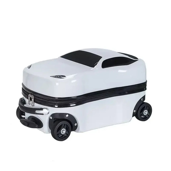 Hard-shell children's suitcase with car design – Turin-Yellow-Nora Luxe
