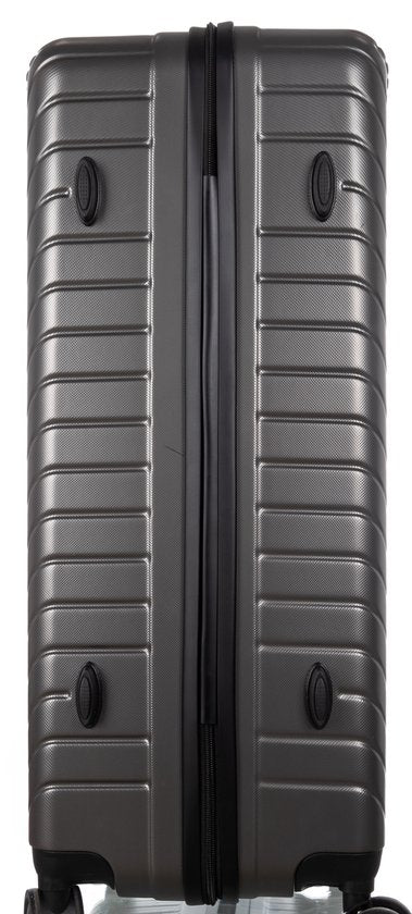 Hard-shell suitcase – Cordoba-Silver-M (63L)-Nora Luxe