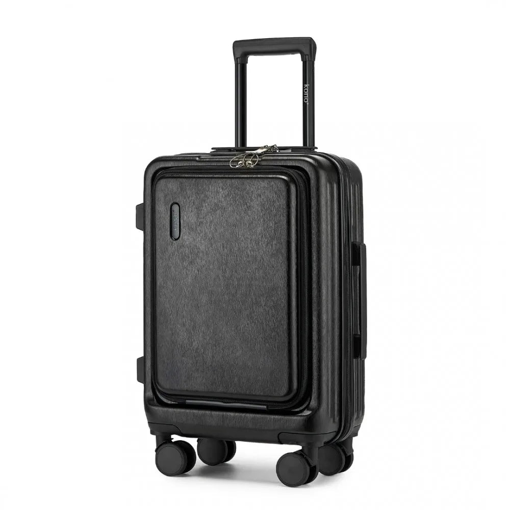 Hard-shell suitcase – Denver-Black-S (40 L)-Nora Luxe