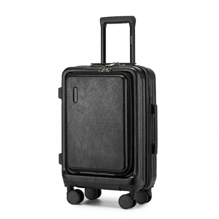 Hard-shell suitcase – Denver-Black-S (40 L)-Nora Luxe