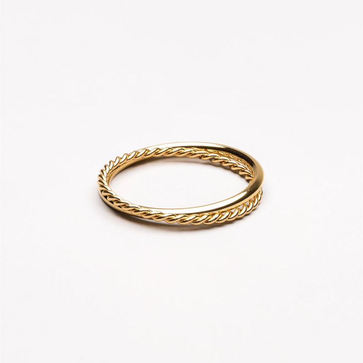 Harmonie Double Ring - Lyra-6-Gold-Nora Luxe