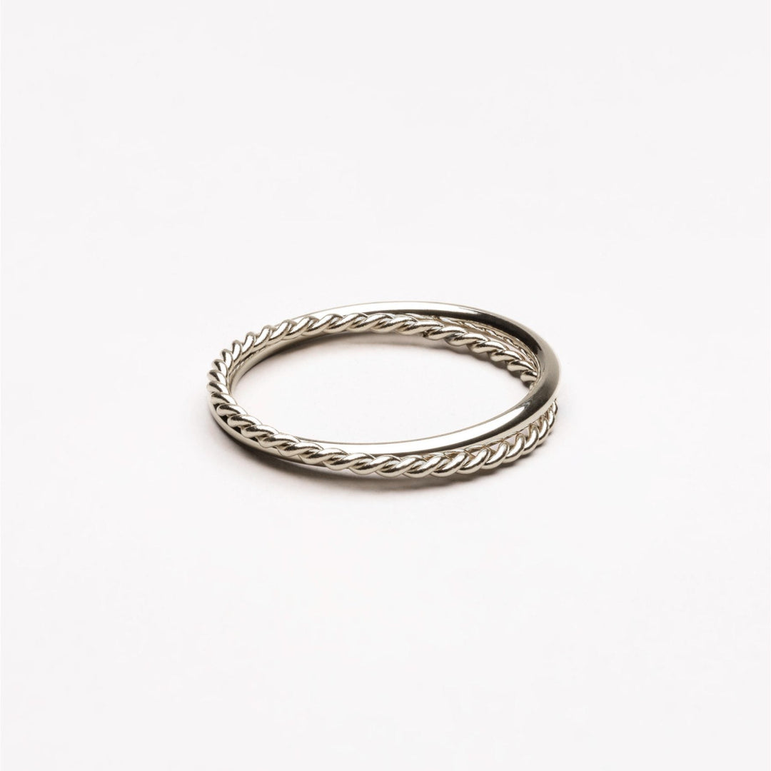 Harmonie Double Ring - Lyra-6-Silver-Nora Luxe