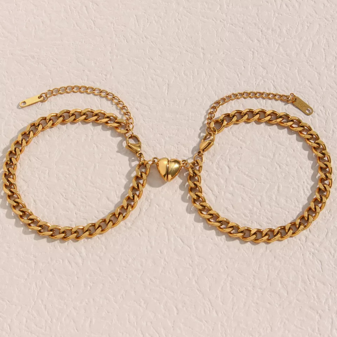 Heart Bracelet Set - Liora-Gold-Nora Luxe