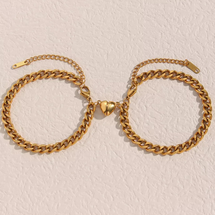Heart Bracelet Set - Liora-Gold-Nora Luxe