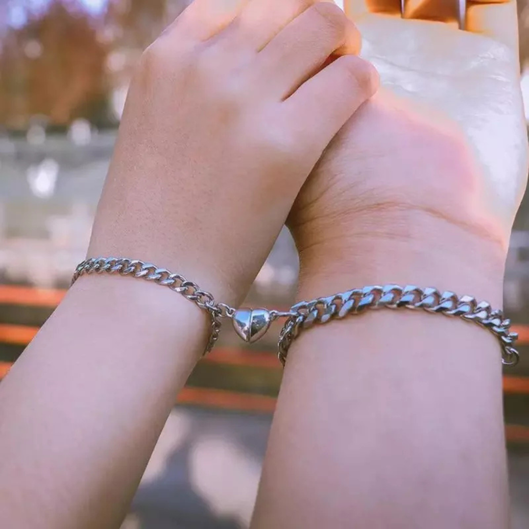 Heart Bracelet Set - Liora-Silver-Nora Luxe