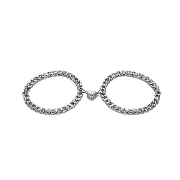 Heart Bracelet Set - Liora-Silver-Nora Luxe