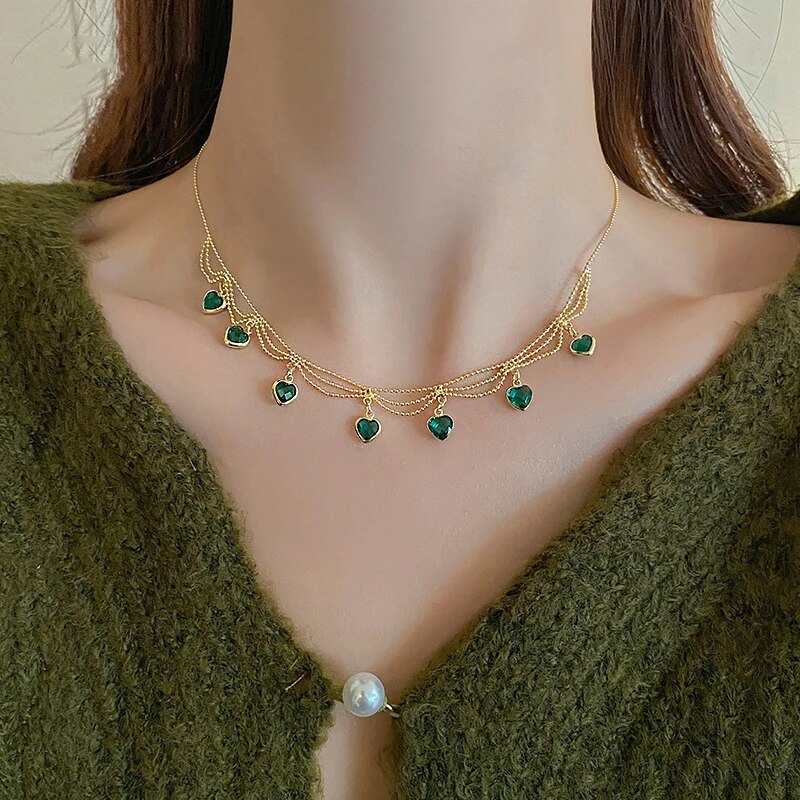 HEART NECKLACE-Nora Luxe