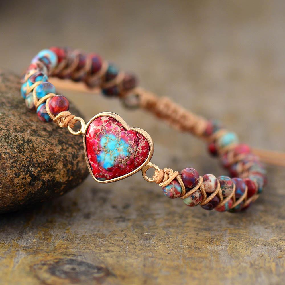 Heart of Passion Friendship Bracelet - Amalina-Red-Nora Luxe