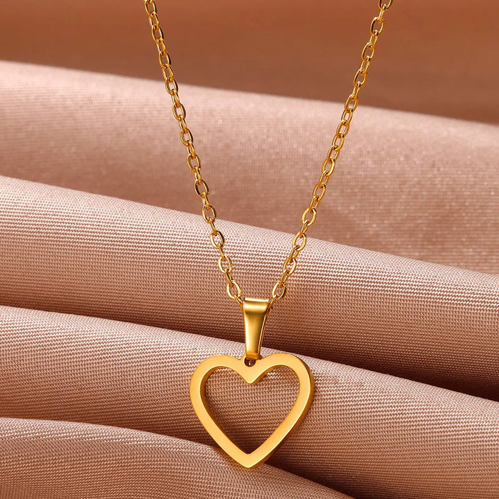 Heart Pendant Necklace | Elegant Jewellery for Women-Concave Heart-Nora Luxe