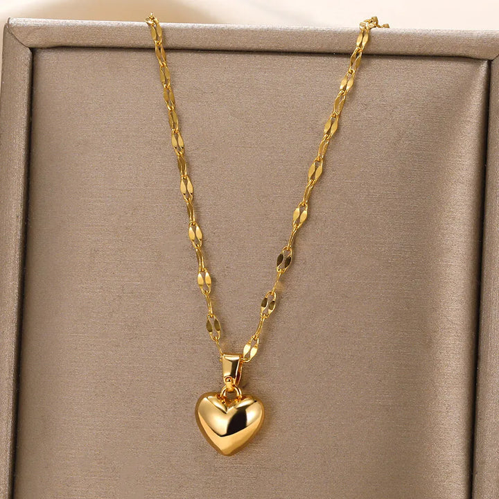 Heart Pendant Necklace | Elegant Jewellery for Women-Concave Heart-Nora Luxe
