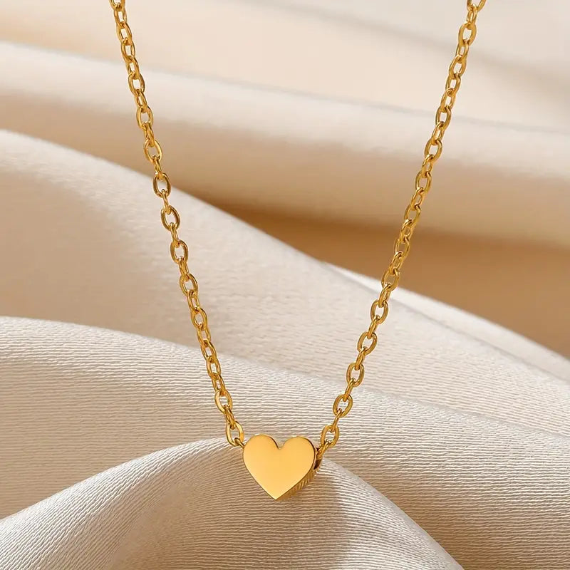 Heart Pendant Necklace | Elegant Jewellery for Women-Smooth Heart-Nora Luxe
