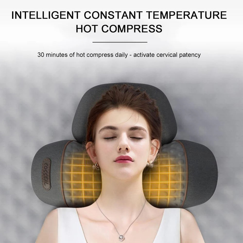 Heat Pillow - RelaxNeck-Black-Nora Luxe