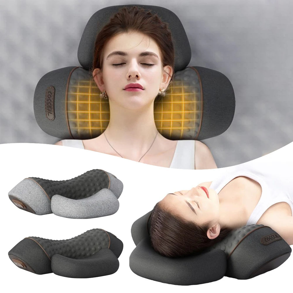 Heat Pillow - RelaxNeck-Black-Nora Luxe