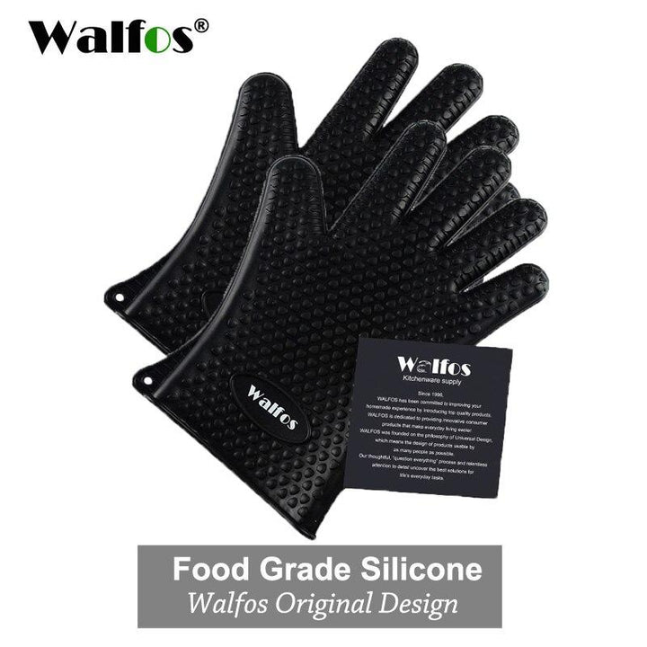 Heat Resistant Gloves - GrillGuard-Black-Nora Luxe