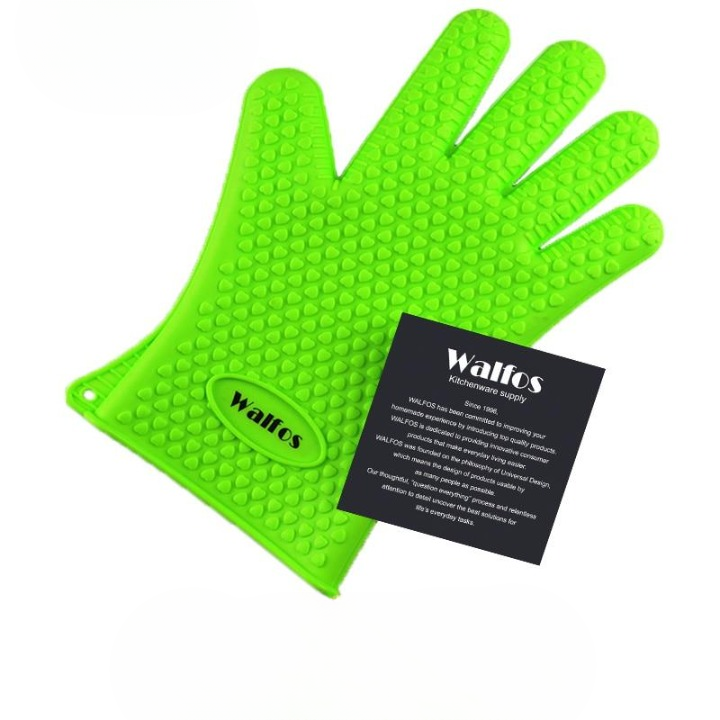 Heat Resistant Gloves - GrillGuard-Green-Nora Luxe