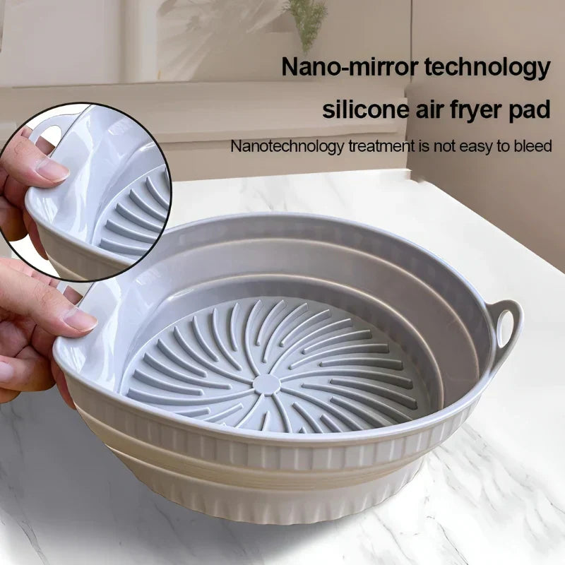 Heat-Resistant Silicone Mat - AirBake-Round-Purple-Nora Luxe