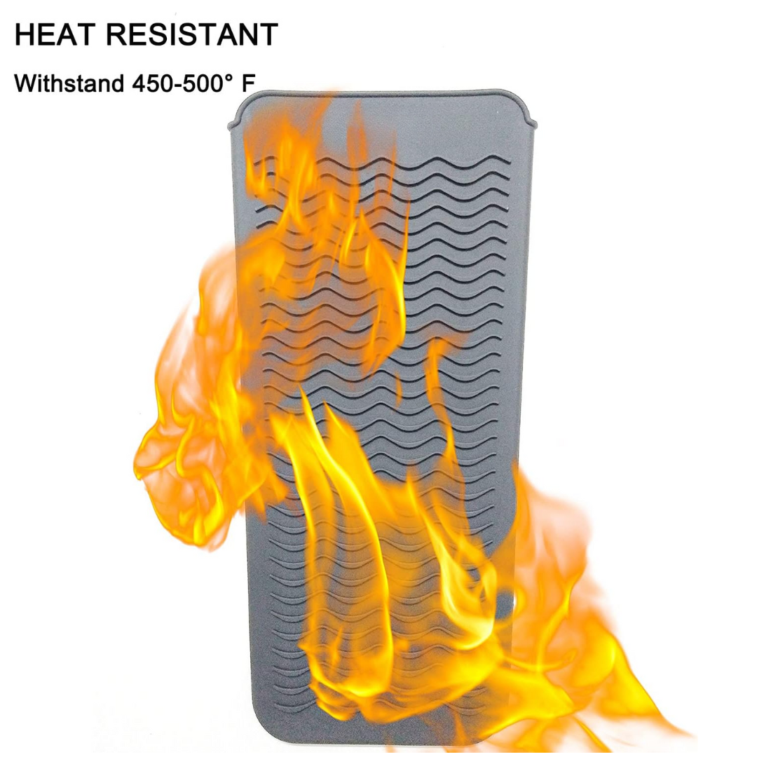 Heat Resistant Silicone Mat-Gray-Nora Luxe