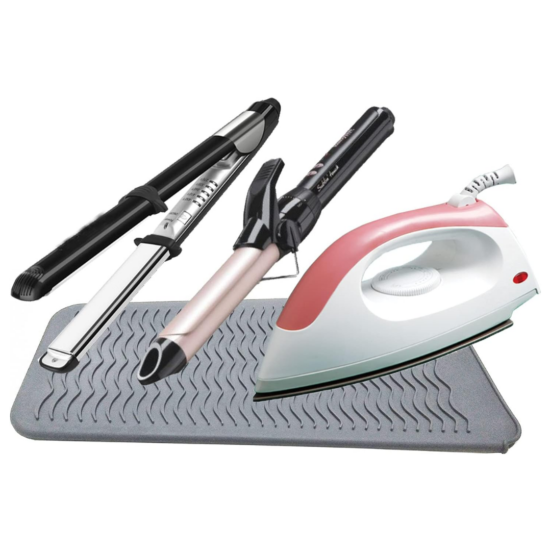 Heat Resistant Silicone Mat-Gray-Nora Luxe