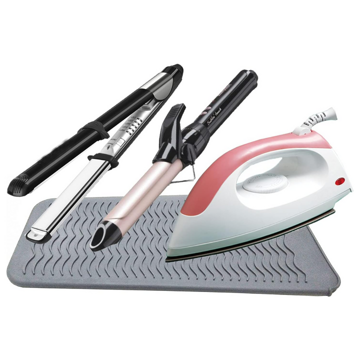 Heat Resistant Silicone Mat-Gray-Nora Luxe