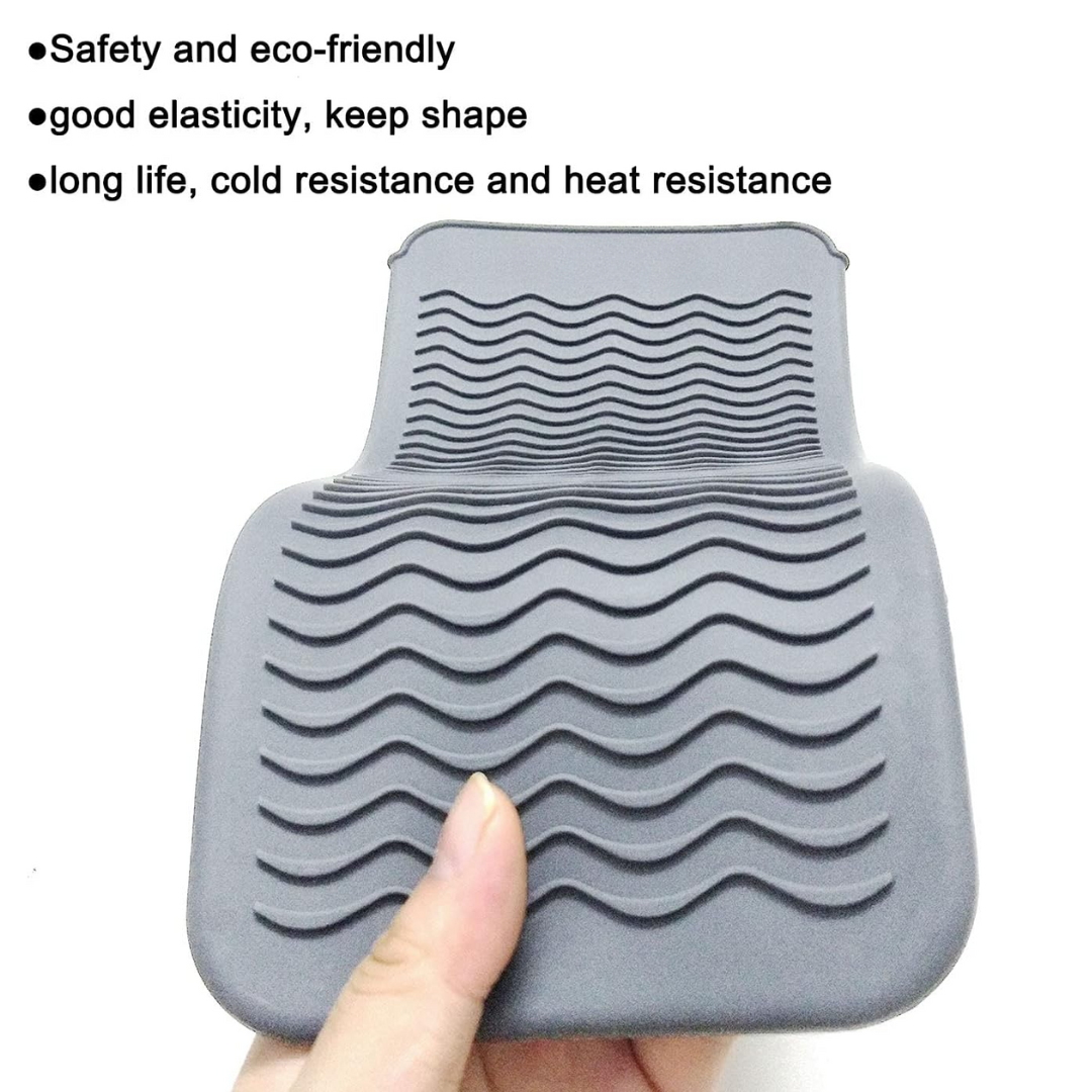 Heat Resistant Silicone Mat-Gray-Nora Luxe