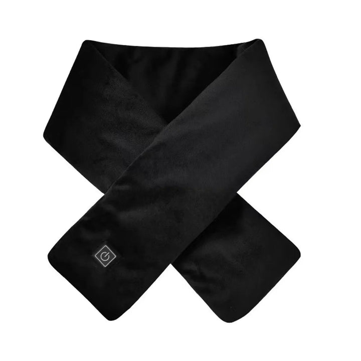 Heated Scarf for Neck Pain - ThermaWrap-Black-Nora Luxe