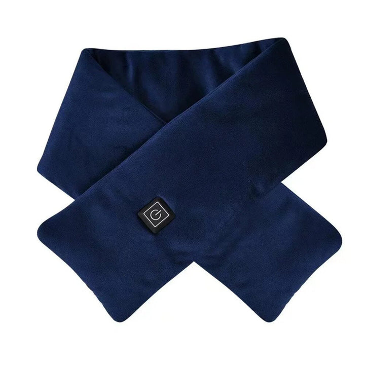 Heated Scarf for Neck Pain - ThermaWrap-Navy-Nora Luxe