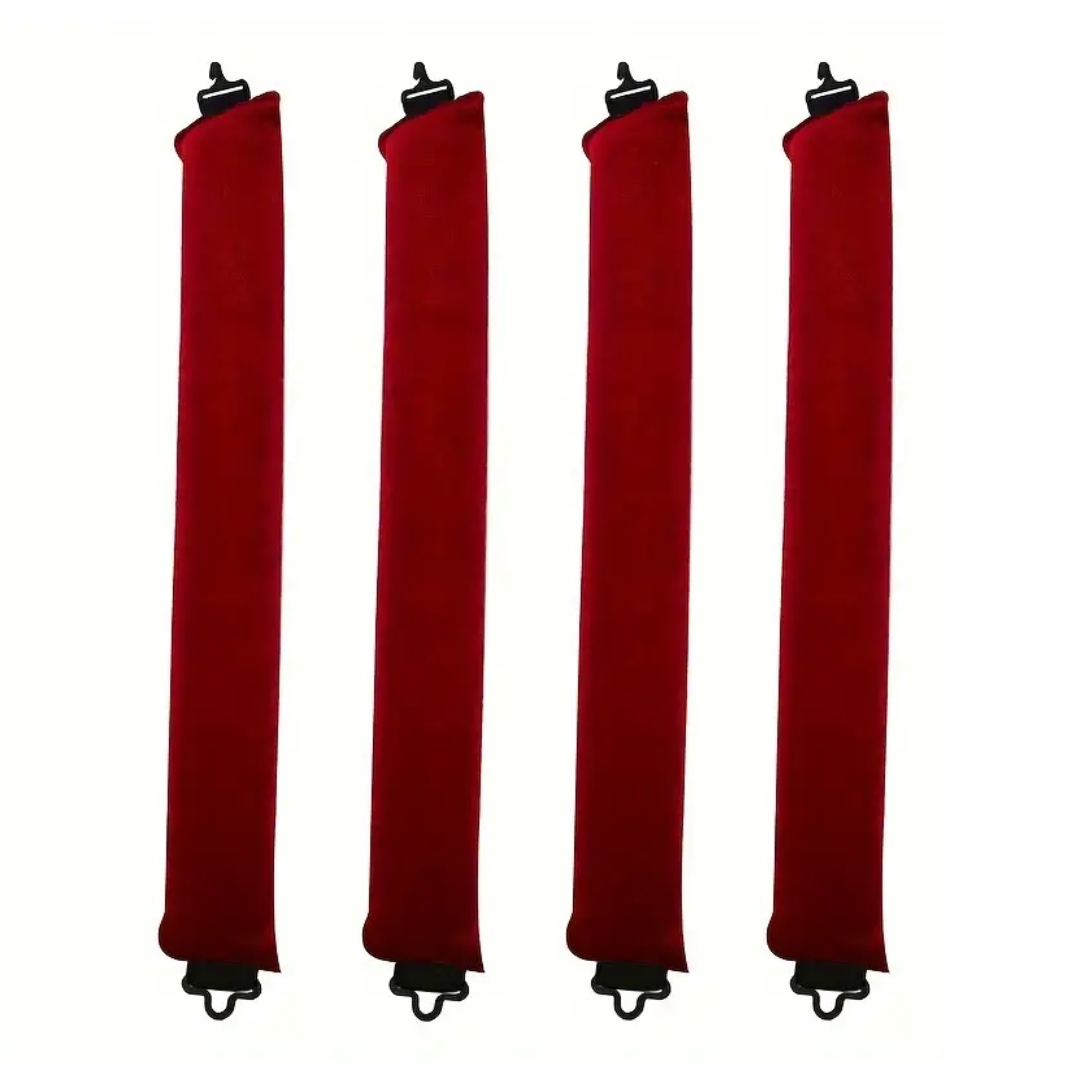 Heatless Hair Curler Set - Soft Curls While You Sleep-Red-4 pieces-Nora Luxe