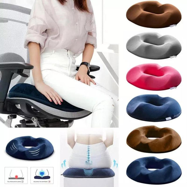 Hemorrhoid and Coccyx Cushion - ReliefCushion-Women-Brown-Nora Luxe