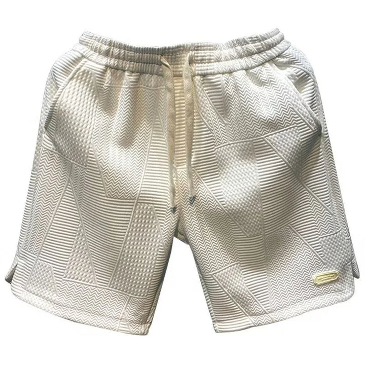 Herringbone men's shorts with Ice-Silk technology – Milo-Black-S-Nora Luxe