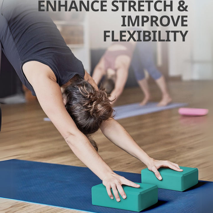 High Density EVA Foam Yoga Blocks (2 Pieces)-Gray-Nora Luxe