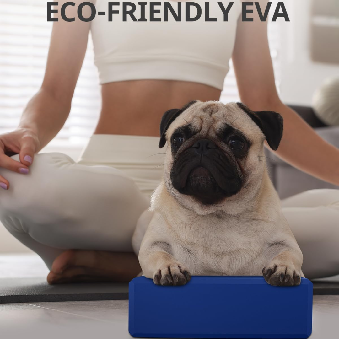 High Density EVA Foam Yoga Blocks (2 Pieces)-Gray-Nora Luxe