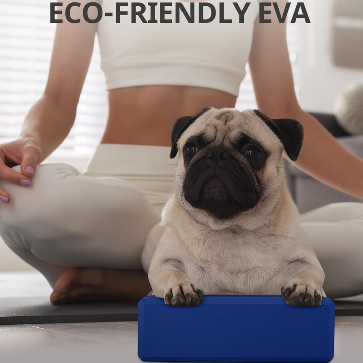 High Density EVA Foam Yoga Blocks (2 Pieces)-Gray-Nora Luxe