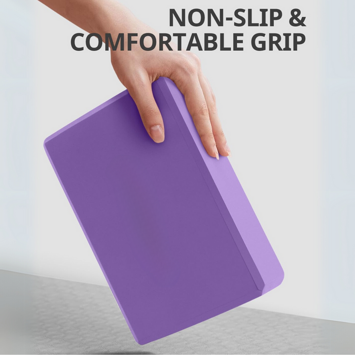 High Density EVA Foam Yoga Blocks (2 Pieces)-Gray-Nora Luxe