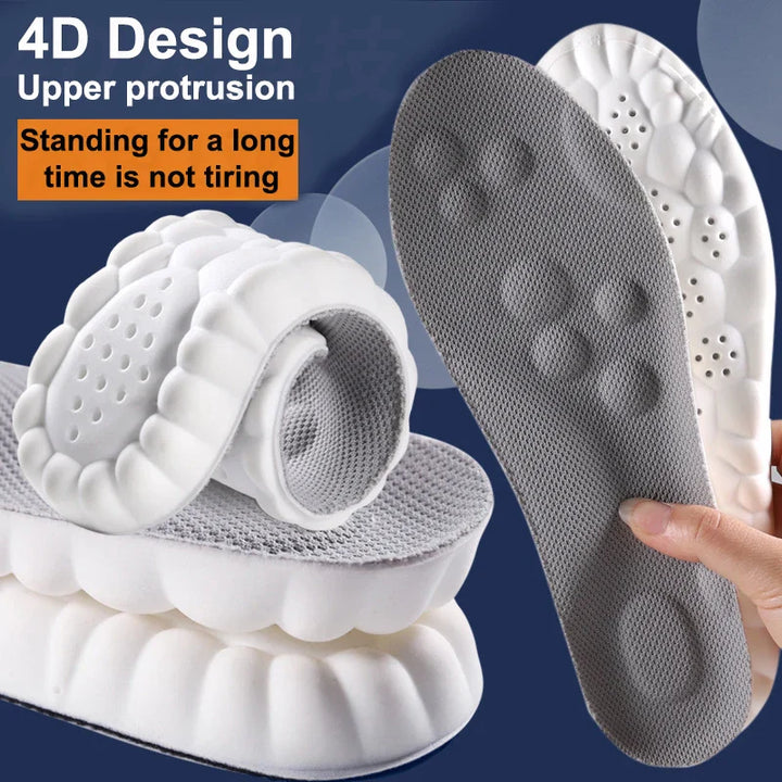 HIGH ELASTIC SPORTS INSOLES - CUSTOM SUPPORT & COMFORT-Gray-US 3.0-4.0-Nora Luxe