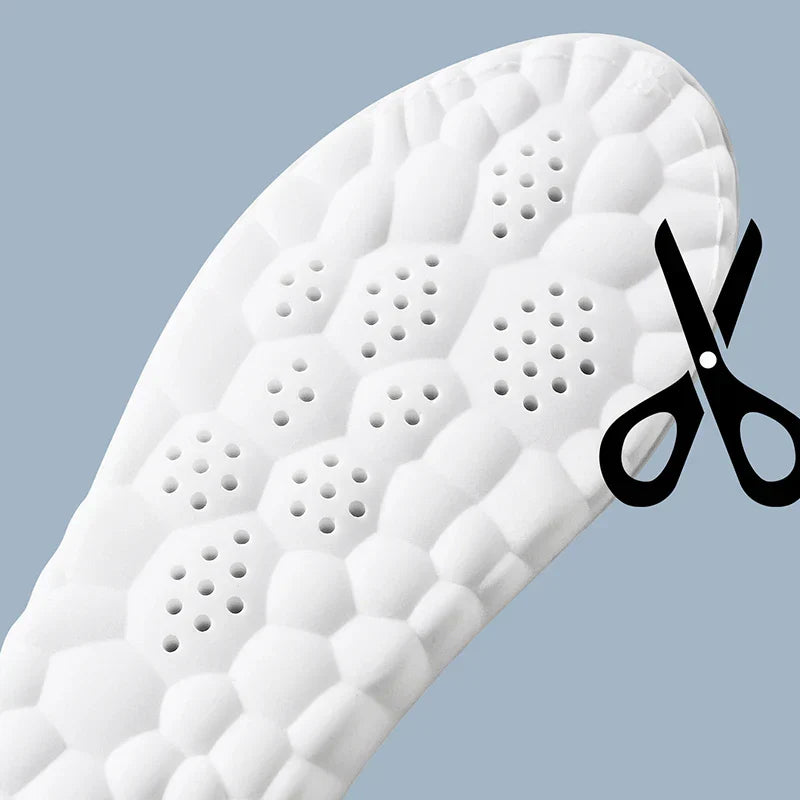 HIGH ELASTIC SPORTS INSOLES - CUSTOM SUPPORT & COMFORT-Gray-US 3.0-4.0-Nora Luxe