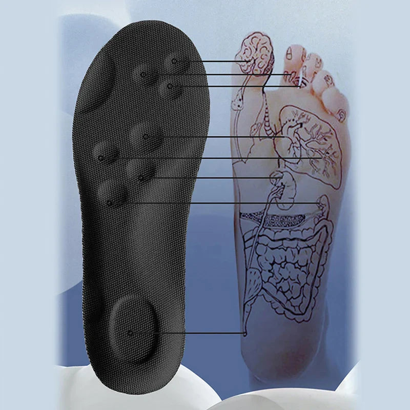 HIGH ELASTIC SPORTS INSOLES - CUSTOM SUPPORT & COMFORT-Gray-US 3.0-4.0-Nora Luxe