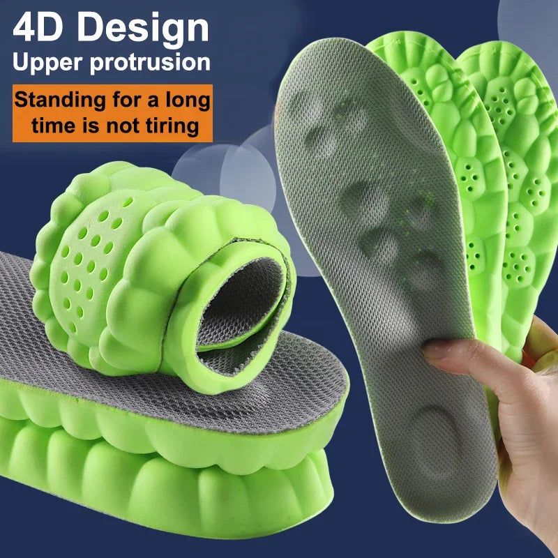 HIGH ELASTIC SPORTS INSOLES - CUSTOM SUPPORT & COMFORT-Gray-US 3.0-4.0-Nora Luxe