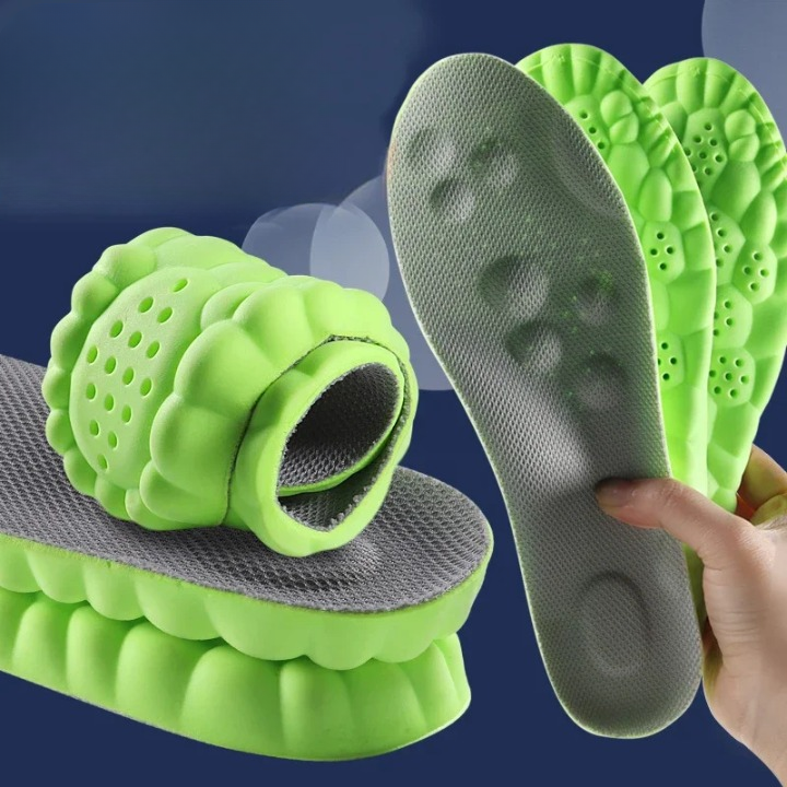 HIGH ELASTIC SPORTS INSOLES - CUSTOM SUPPORT & COMFORT-Green-US 3.0-4.0-Nora Luxe